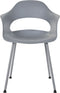 Stoel DKD Home Decor Metaal Lichtgrijs Polypropeen (PP) (57 x 54 x 80 cm)
