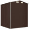 vidaXL - Tuinschuur - 192x191x223 - cm - gegalvaniseerd - staal - donkerbruin