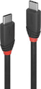 Lindy 36905 - USB 3.2 Gen2x2 USB-C kabel - 20 Gbps - Zwart 0.5m