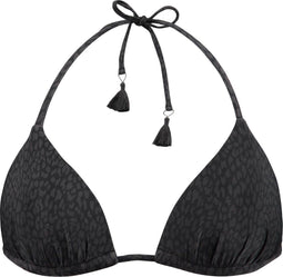 Barts Bathers Triangle - Bikini top - Panterprint - Zwart - Maat 34