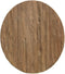 Tafelblad teak rond 5 cm