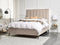 SEZANNE - Bed met opbergruimte - Taupe - 160 x 200 cm - Fluweel