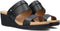 UGG Ebele - Dames Sandalen met Sleehak 6,5 cm - Zwart Leer - Maat 37