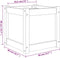 vidaXL - Plantenbakken - 2 - st - cm - massief - grenenhout - wit
