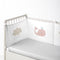 Bedomrander bumper wieg ledikant kinderbed (60x60x60+40)