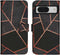 iMoshion Hoesje Geschikt voor Google Pixel 8 Pro Hoesje Met Pasjeshouder - iMoshion Design Softcase Bookcase - Meerkleurig / Black Graphic