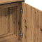 vidaXL - Wastafelkast - 80x30x60 - cm - bewerkt - hout - artisanaal - eikenkleurig