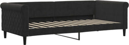 vidaXL - Slaapbank - 90x200 - cm - fluweel - zwart