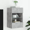 vidaXL - Tv-wandmeubel - met - LED-verlichting - 40x30x60,5 - cm - betongrijs