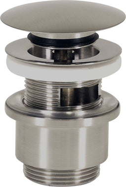 Plieger Afvoerplug - Clickwaste Afvoerplug 5/4" - Met Overloop - Inox
