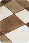 Dutch House Badmat Nice - Badmat 60X90cm - Bruin - Antislip - Badmatten - Anti Slip Douchemat - Badkamer Mat - Snel Absorberend - Snel Drogende Badmat