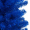 vidaXL - Kunstkerstboom - met - verlichting - en - kerstballen - 120 - cm - PVC - blauw