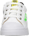 Shoesme sneakers - Witte sneaker met lichtgroen label en zwart detail - Kleur White Black