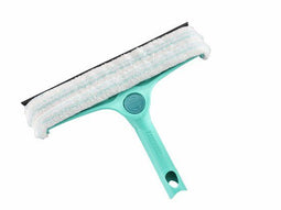 Leifheit Raam- en kozijnwisser 4 in 1 - Click System - 32 cm wisbreedte - Grijs Turquoise Wit Zwart