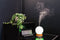 Nikki.Amsterdam | The.Diffuser | Aroma Verdamper | Aroma Diffuser | Luchtbevochtiger | Elektrische Geurverspreider | Incl. 6 Gratis Etherische Oliën | RGB LED Verlichting | Babykamer | Slaapkamer | Nachtkast Verlichting | Wifi Smart Life App