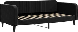 vidaXL - Slaapbank - 90x200 - cm - fluweel - zwart