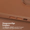 Accezz MagSafe Leather Backcover - iPhone 15 - Echt leer met verhoogde randen - Bruin