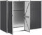 vidaXL - Tuinschuur - 225x89x161 - cm - gegalvaniseerd - staal - antracietkleurig