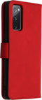 iMoshion Hoesje Geschikt voor Samsung Galaxy S20 FE Hoesje Met Pasjeshouder - iMoshion Uitneembare 2-in-1 Luxe Bookcase - Rood