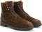 Travelin' Hosio - Heren Veterboots - Lammy wollen voering - Cognac bruin suede leer
