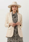 Object Objsigrid L/s Blazer - Klassieke blazer - Omkeerbare hals - Zand - Maat 40