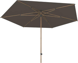 4 Seasons Azzurro parasol Ø300 cm antraciet solefin - houtlook frame