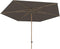 4 Seasons Azzurro parasol Ø300 cm antraciet solefin - houtlook frame