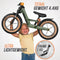 BERG Biky Trail Loopfiets - 12 inch - Lichtgewicht magnesium frame - Incl. Handrem - Verstelbaar zadel - 2 tot 5 jaar - Groen/Oranje