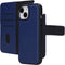 Mobiparts iPhone 15/14 - Wallet 2-in-1 Boekhoesje - Echt Leder - MagSafe - Blauw