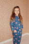 Konges Slojd Magot Denim Shirt Aop Gots Blouses Meisjes - Blauw - Maat 92