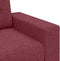 vidaXL - Wijnrood - Polyester, - Hout - Middelgroot - Voor - velen - 3-zitsbank