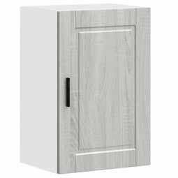 vidaXL - Keukenwandkast - Porto - bewerkt - hout - grijs - sonoma - eiken