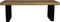 Console tafel - 140x40x48 - Naturel/zwart - Munggur/metaal