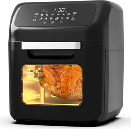 Royalty Line AFO-12601 - Airfryer Oven XXL - 12 Programma's - 12 Liter - 1800W - Zwart
