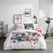 Beddengoedset - TODAY - JAVA - 2 personen - 240 x 220 cm - Katoen - Manga print - Wit