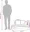 vidaXL - Chaise - longue - met - kussens - en - bolster - kunstleer - wijnrood