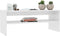 vidaXL - Salontafel - 100x40x40 - cm - bewerkt - hout - hoogglans - wit