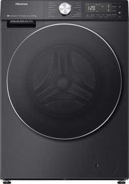 Hisense WD5S1045BB - Was-droogcombinatie - 10.5 kg wassen - 6 kg drogen - 1400 tpm - Stoomfunctie - Zwart