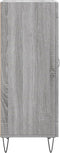vidaXL - Dressoir - 34,5x34x90 - cm - bewerkt - hout - grijs - sonoma - eikenkleurig