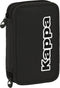 Schooletui met Accessoires Kappa Black Zwart (12.5 x 19.5 x 4 cm) (28 pcs)