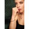 Laura Ferini Donella - Dames Armband - 18K Wit Verguld - Zilverkleurig Bangle - Diameter 6,2 cm