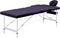 vidaXL - Massagetafel - inklapbaar - 3 - zones - aluminum - paars