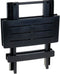 Pro Garden Opvouwbaar Bijzettafel - Kunststof - 44 x 44 x 50 cm - Antraciet