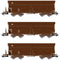 Rivarossi HR6520 H0 3-delige set zelflossers Fals164 van de DB-AG