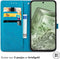 imoshion Hoesje Geschikt voor Google Pixel 8a Hoesje Met Pasjeshouder - imoshion Mandala Bookcase - Turquoise
