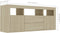 vidaXL - Tv-meubel - 120x30x50 - cm - bewerkt - hout - sonoma - eikenkleurig