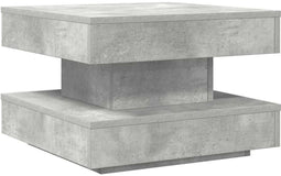 vidaXL - Salontafel - 360 - graden - draaibaar - 50x50x34,5 - cm - betongrijs