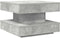 vidaXL - Salontafel - 360 - graden - draaibaar - 50x50x34,5 - cm - betongrijs