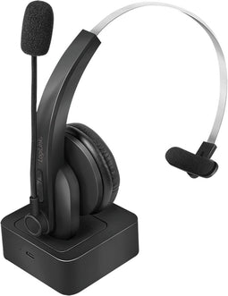 LogiLink BT0059 - On Ear headset - Bluetooth Mono met laadstation - Zwart