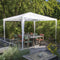 Hi Partytent 3 x 3 m Waterdicht - Stalen Frame met Kunststof Verbindingen - Wit